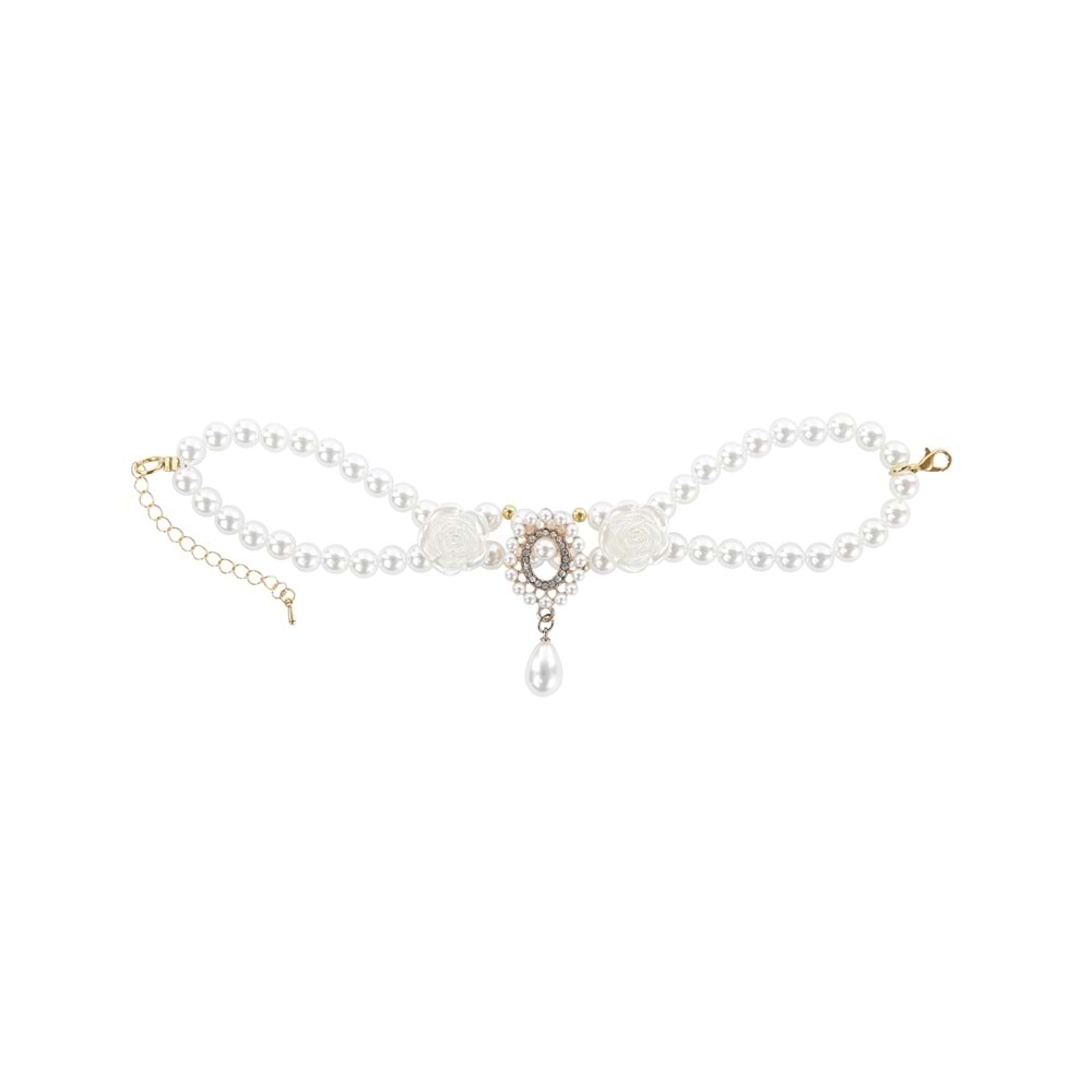 60803499 M-PETS GLAM PRESTİGE AKSESUAR WHİTE ROSES (S)