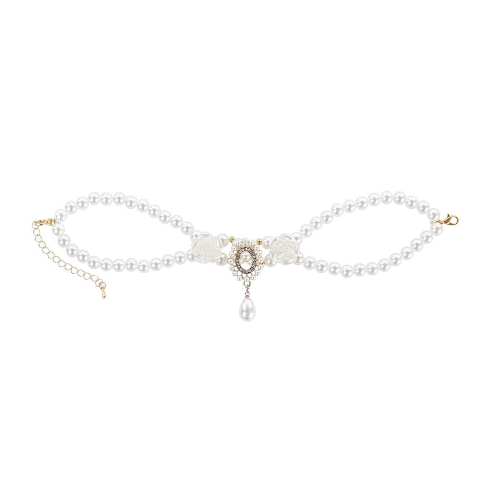 60803599 M-PETS GLAM PRESTİGE AKSESUAR WHİTE ROSES (M)