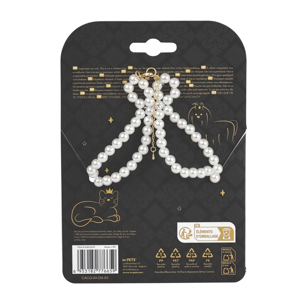 60803699 M-PETS GLAM PRESTİGE AKSESUAR WHİTE ROSES (L)