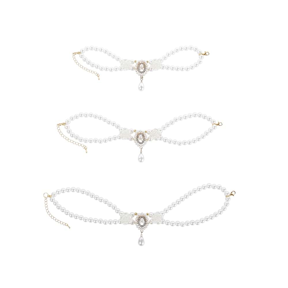 60803699 M-PETS GLAM PRESTİGE AKSESUAR WHİTE ROSES (L)
