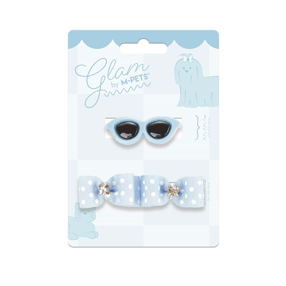 60900399 M-PETS GLAM KÖPEKLER İÇİN AKSESUAR TOKA BLUE