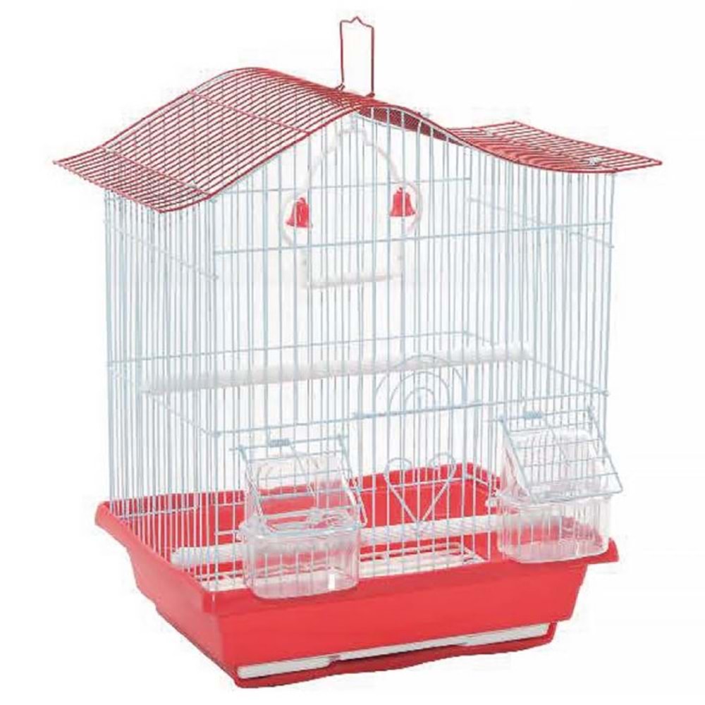 A1010-1 BİRDLİFE ÇİFT KAPILI KUŞ KAFESİ 10LU 30X23X39CM