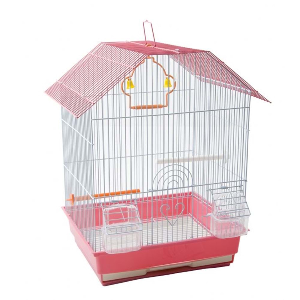 A4007-1 BİRDLİFE ÇİFT KAPILI KUŞ KAFESİ 10LU 34,5X28X46CM