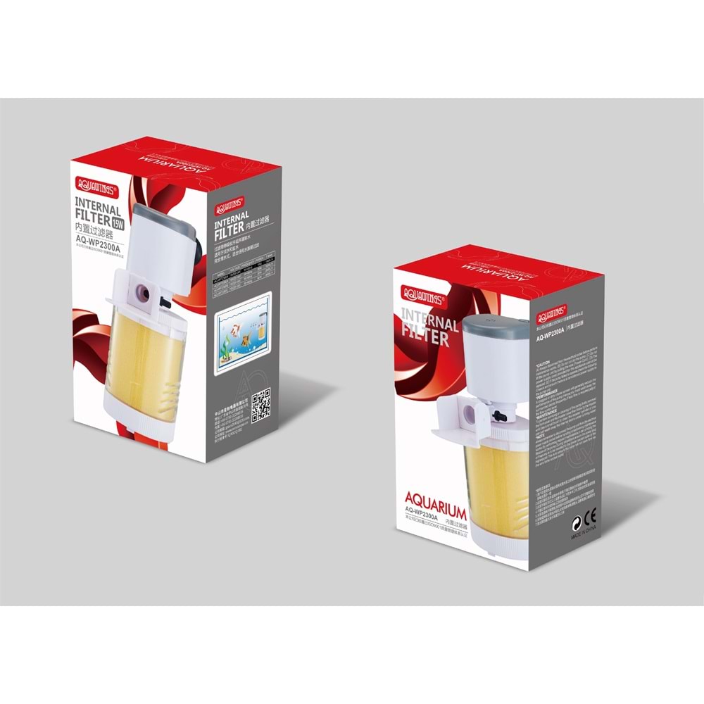 AQ-WP2300A AQUAWING İÇ FİLTRE 15W 1000L/H