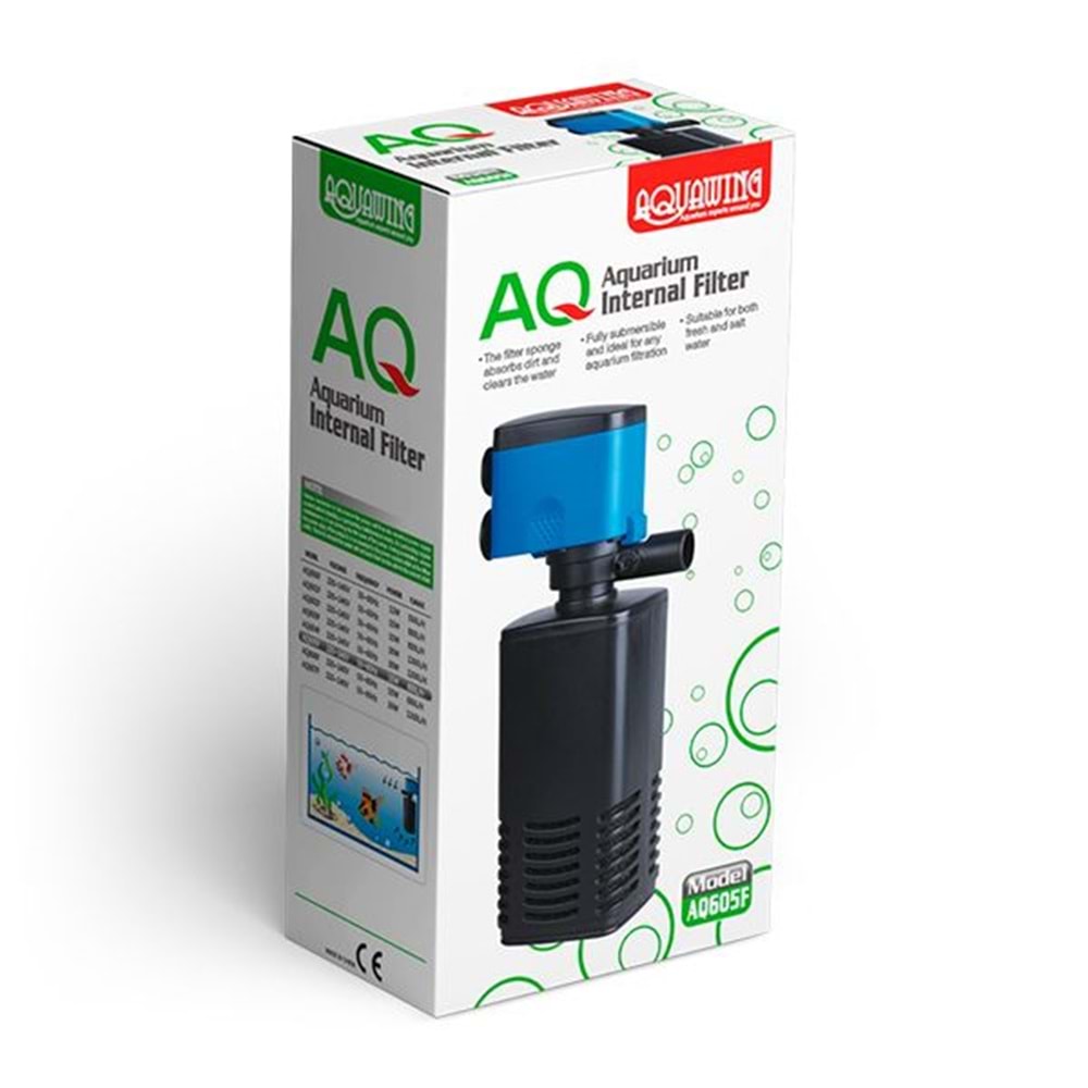 AQ605F-AQUAWING İÇ FİLTRE 15W 880L/H