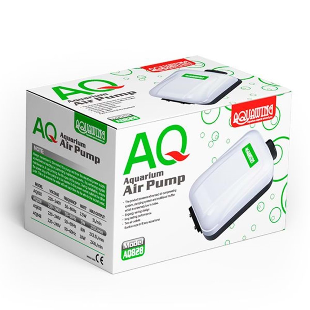 AQ828-AQUAWING ÇİFT ÇIKIŞLI HAVA MOTORU 5W