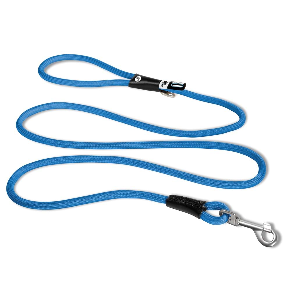 SU2619-CURLI STRETCH COMFORT LEASH BLUE M