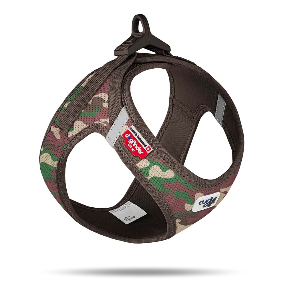 SU2824-CURLI VEST HARNESS CURLI CLASP AIR-MESH CAMO XS