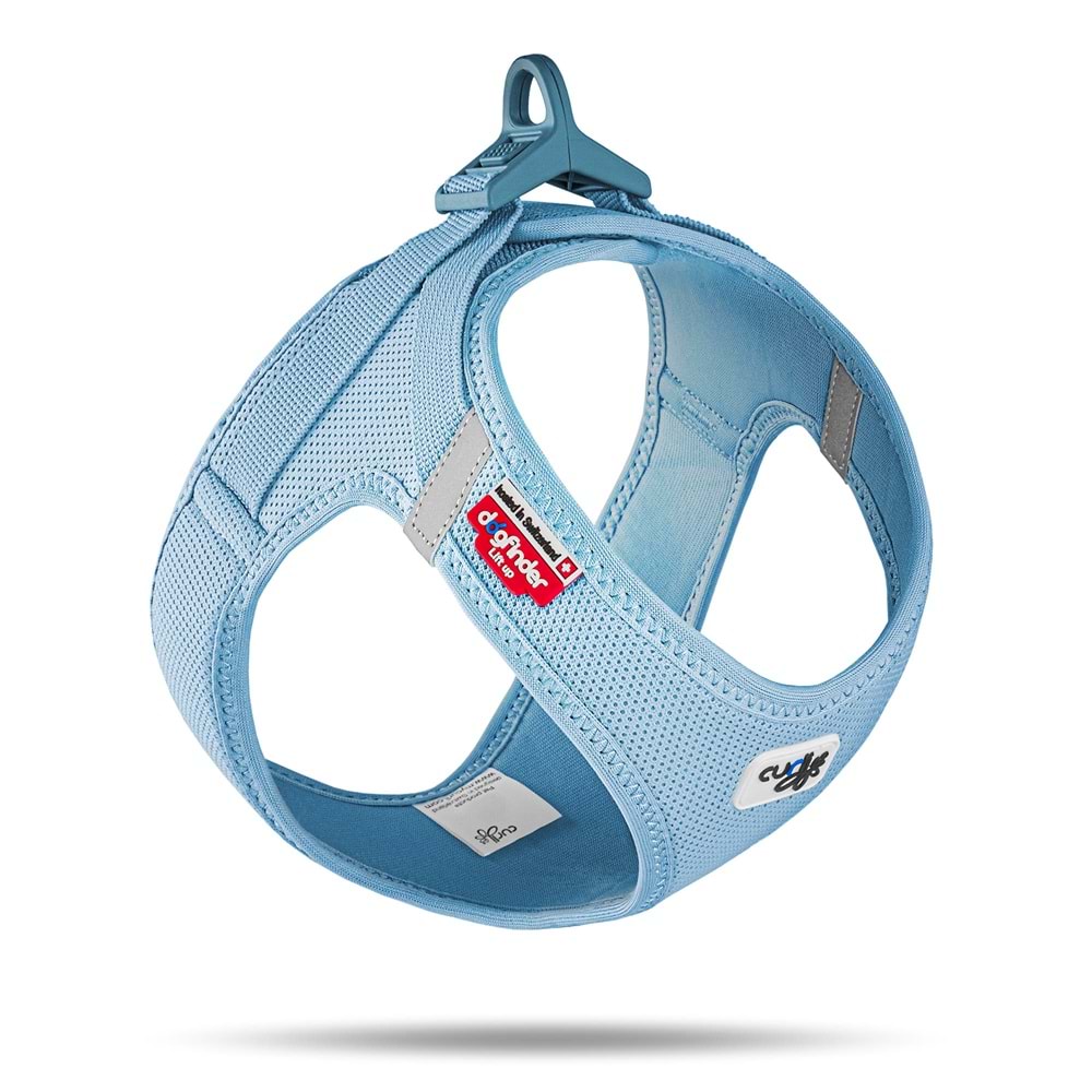 SU2840-CURLI VEST HARNESS CURLI CLASP AIR-MESH SKYBLUE M