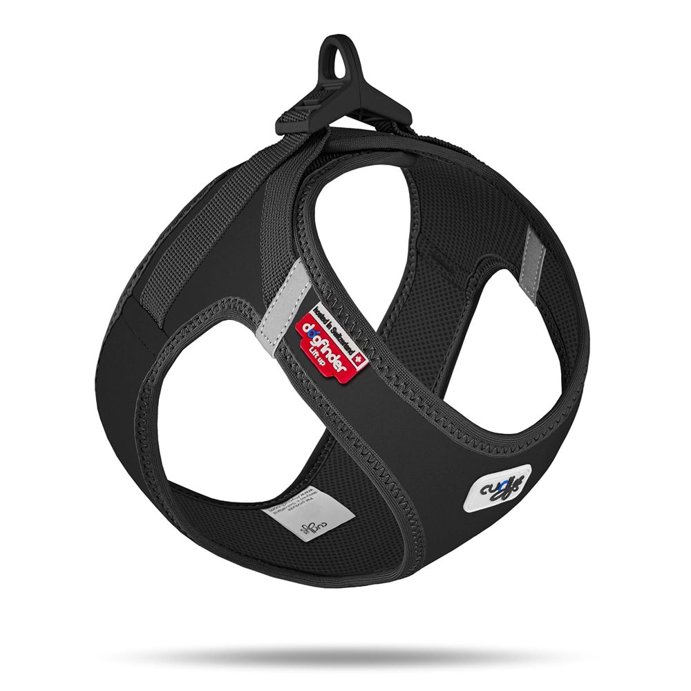 SU2989-CURLI VEST HARNESS CURLI CLASP SOFTSHELL BLACK XS