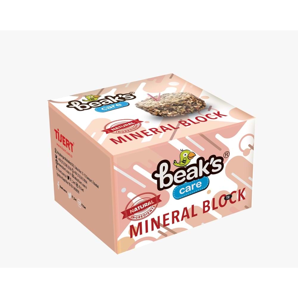 SG026 BEAKS MINERAL BLOCK 135GR 12Lİ PAKET