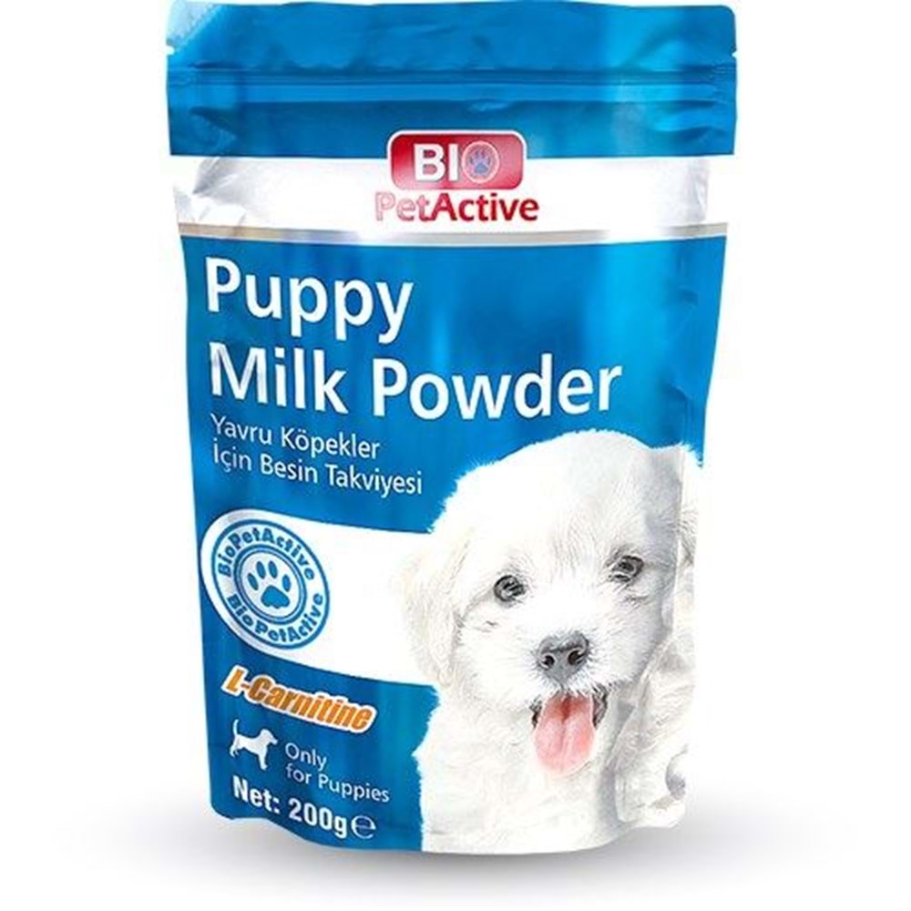 BIO PETACTİVE PUPPY MİLK POWDER 200GR KÖPEK SÜT TOZU