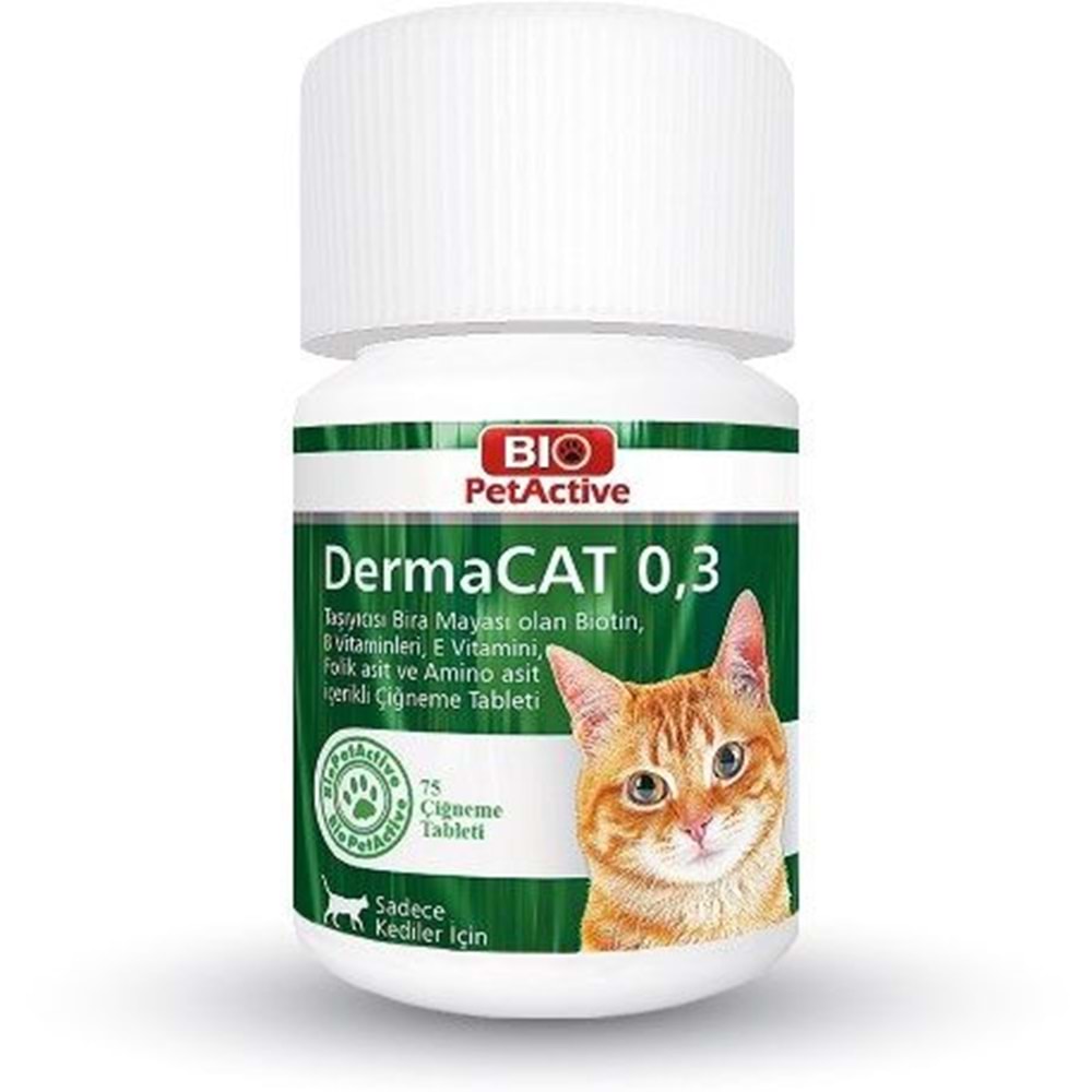 BIO PETACTİVE DERMACAT 0,3GR 75TABS