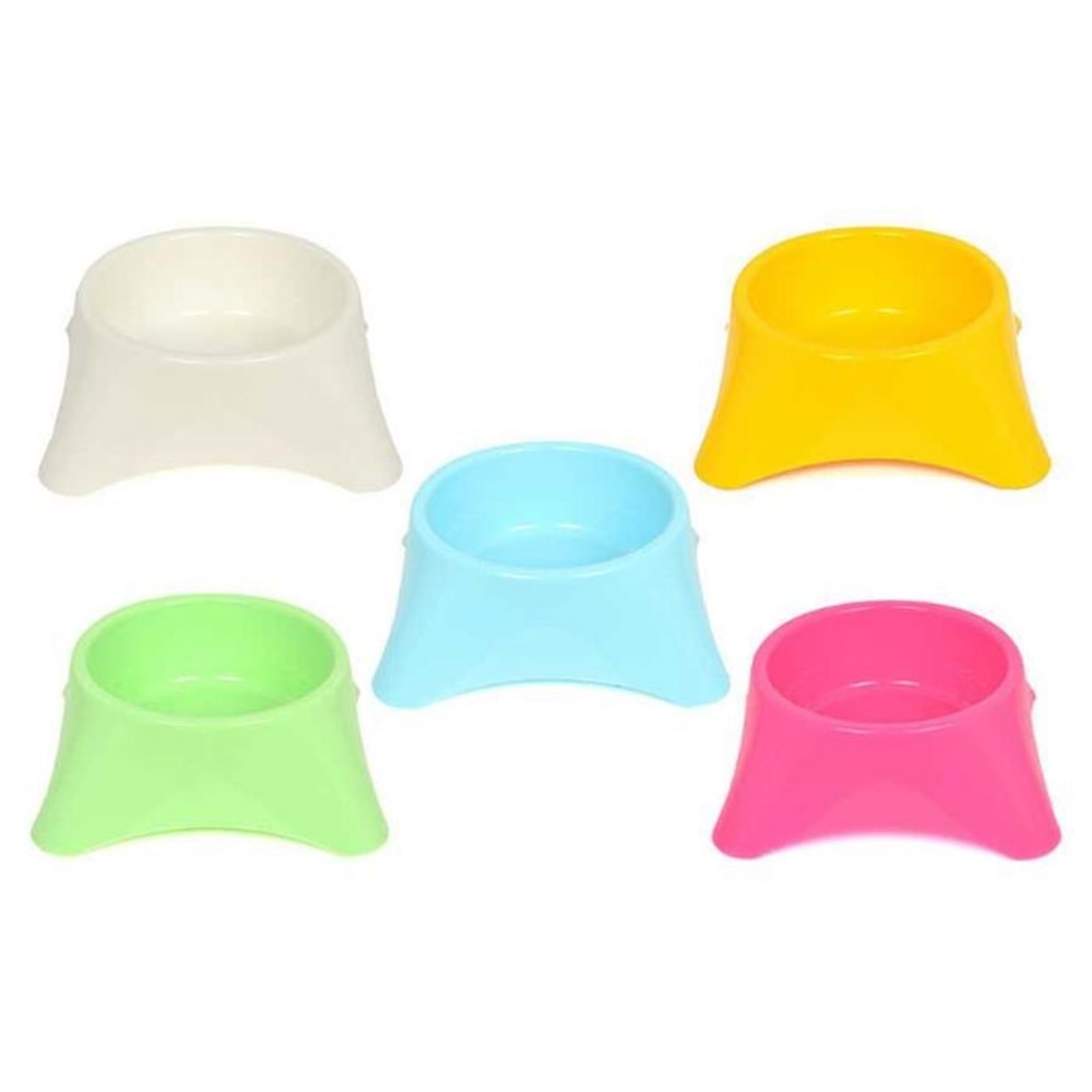 07236-CATLİFE YUVARLAK MAMA KABI MİX COLOR 11,5X5CM 12Lİ PAKET