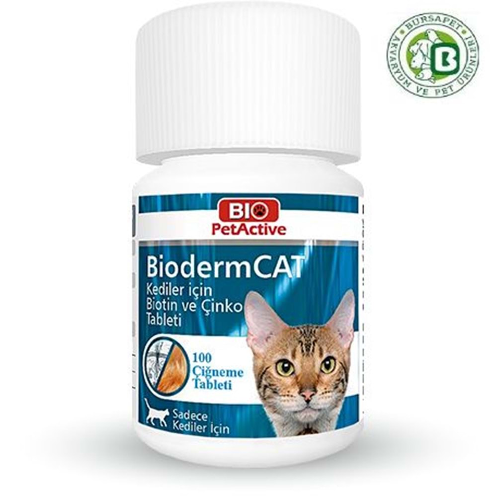 BIO PETACTİVE BİODERMCAT 100TABS