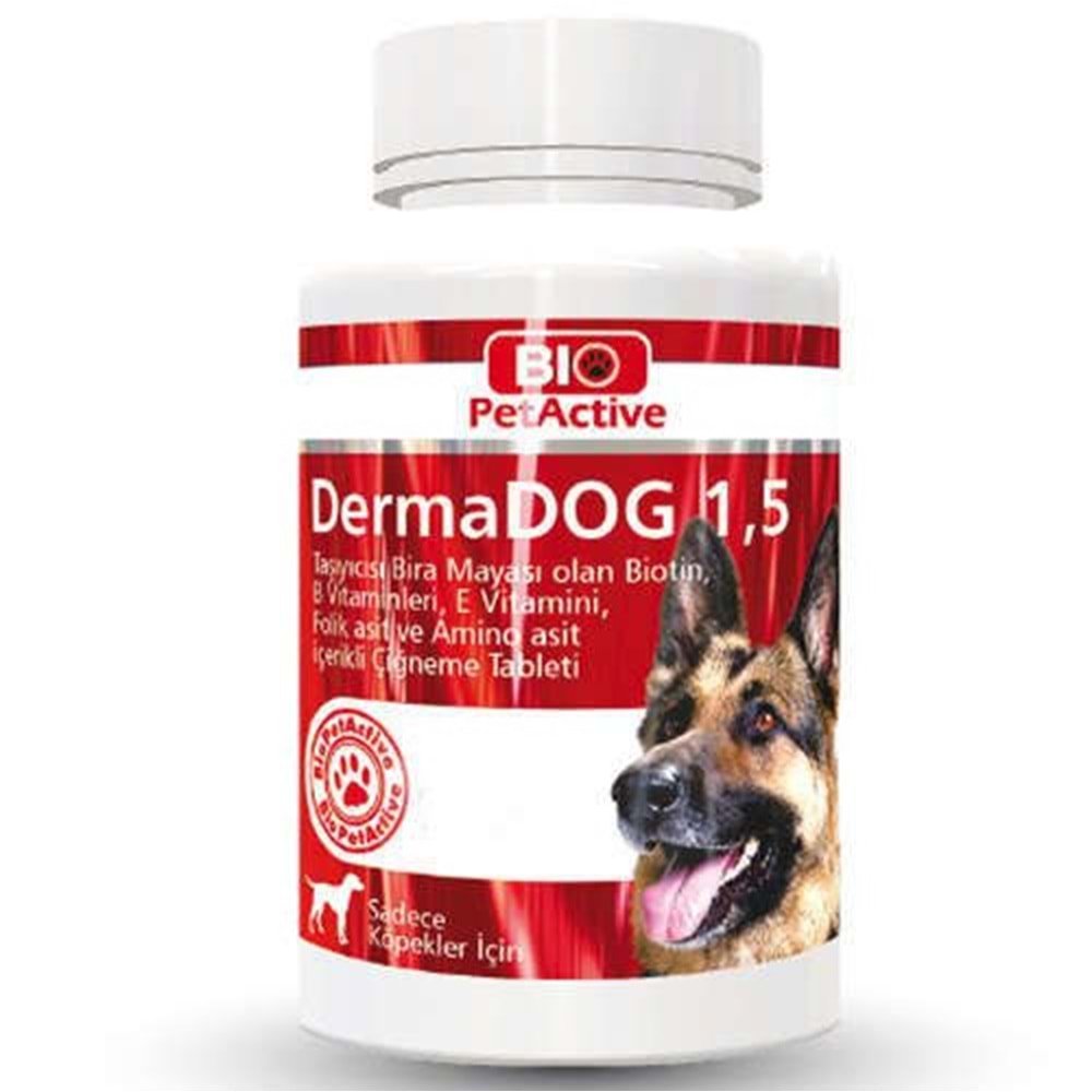 BIO PETACTİVE DERMADOG 1,5/150GR 100TABS