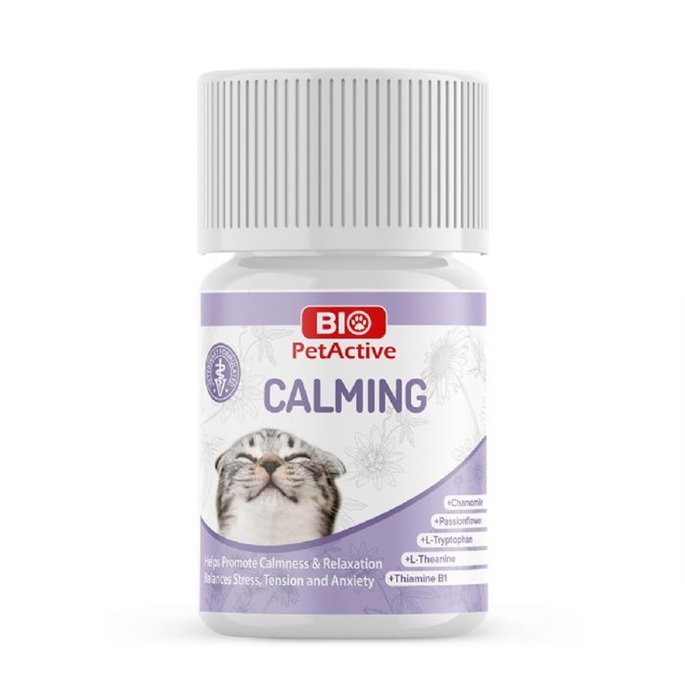 BIO PETACTİVE KEDİLER İÇİN CALMING TABLET 60TABS