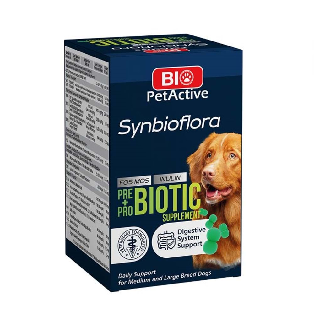 BIO PETACTİVE DOG SYNBİOFLORA 1,2GR 60TABS 72GR