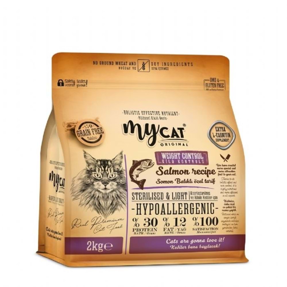 MYCAT STERILISED SOMONLU YETİŞKİN KEDİ MAMASI 2KG