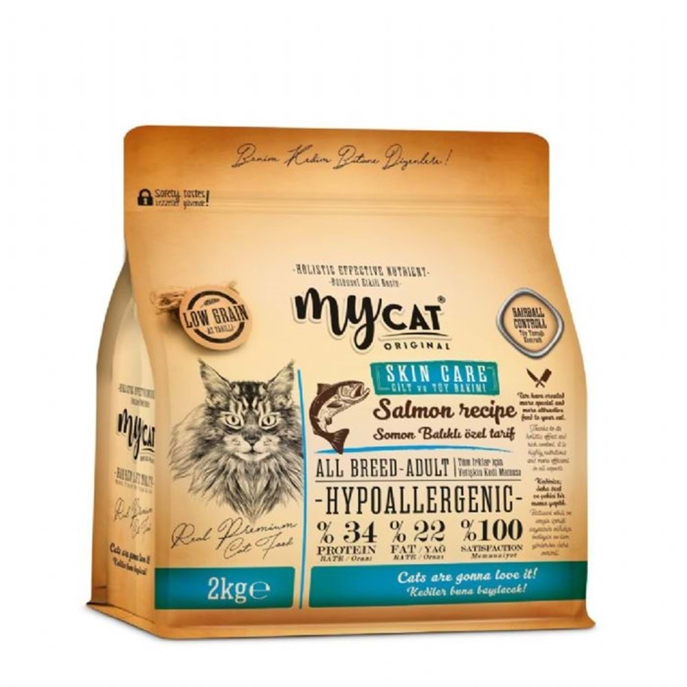 MYCAT SKIN CARE SOMONLU YETİŞKİN KEDİ MAMASI 2KG