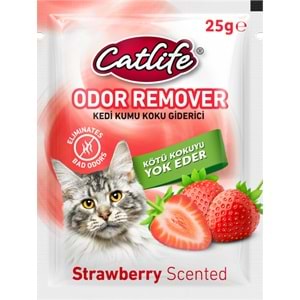 204059-CATLİFE KEDİ KUMU KOKU GİDERİCİ ÇİLEKLİ 25GR 15Lİ