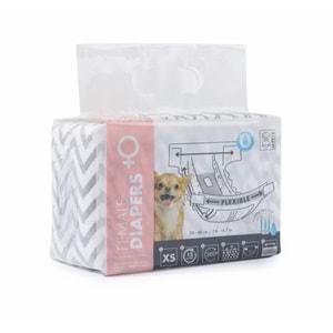 10116599 M-PETS DIAPERS DİŞİ KÖPEKLER İÇİN KÜLOT (XS) 10LU