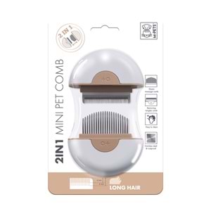 10120899 M-PETS 2IN1 FURMİNATÖR+MASAJ TARAĞI LONG HAIR BROWN