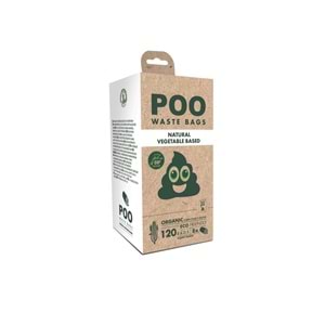 10122999 M-PETS POO DIŞKI POŞETİ 15 YAPRAK NATURAL 8Lİ PAKET