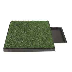 10123299 M-PETS GRASS MAT ÇİMLİ ÇEKMEÇELİ KÖPEK TUVALETİ 58X46CM
