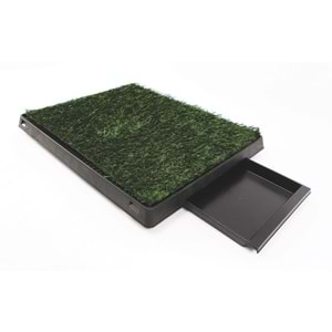 10123299 M-PETS GRASS MAT ÇİMLİ ÇEKMEÇELİ KÖPEK TUVALETİ 58X46CM
