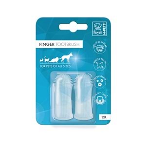 10125999 M-PETS FINGER SİLİKON PARMAK DİŞ FIRÇASI 2Lİ