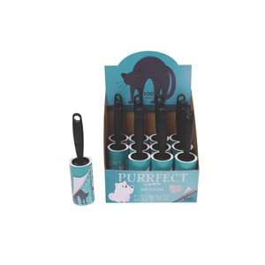 10128499 M-PETS PURRFECT TÜY TOPLAMA RULOSU 12X100 YAPRAK GREEN DISPLAY