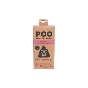 10170099 M-PETS POO DIŞKI POŞETİ 15 YAPRAK GÜL KOKULU 8Lİ PAKET