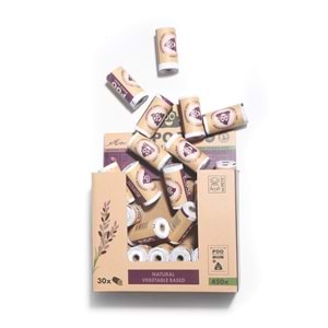 10170599 M-PETS POO DIŞKI POŞETİ 15 YAPRAK LAVANTA KOKULU 30LU PAKET