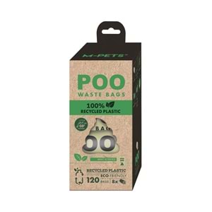 10171299 M-PETS POO 100% RECYCLED DIŞKI POŞETİ NANE KOKULU 8X15 YAPRAK