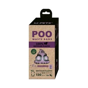 10171499 M-PETS POO 100% RECYCLED DIŞKI POŞETİ LAVANTA KOKULU 8X15 YAPRAK