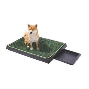 10177999 M-PETS GRASS MAT ÇİMLİ ÇEKMEÇELİ KÖPEK TUVALETİ XL 50X76CM