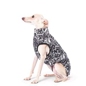 10368299 M-PETS URBANSYTLE WINTER JACKET BLACK/WHİTE (L)