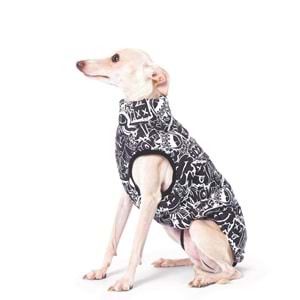 10368499 M-PETS URBANSYTLE WINTER JACKET BLACK/WHİTE (XXL)