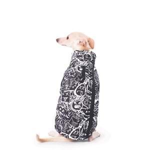 10368499 M-PETS URBANSYTLE WINTER JACKET BLACK/WHİTE (XXL)