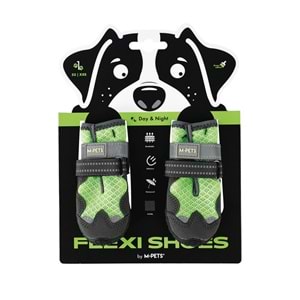 10370299 M-PETS FLEXI KÖPEKLER İÇİN AYAKKABI #1 XXS GREEN EDİTİON
