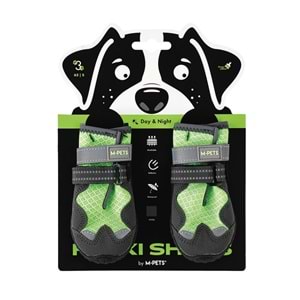 10370499 M-PETS FLEXI KÖPEKLER İÇİN AYAKKABI #3 S GREEN EDİTİON
