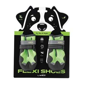 10370599 M-PETS FLEXI KÖPEKLER İÇİN AYAKKABI #4 M GREEN EDİTİON