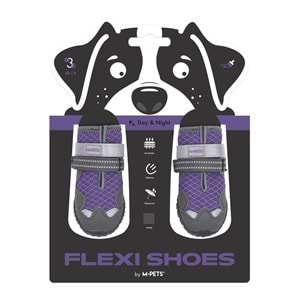 10371299 M-PETS FLEXI KÖPEKLER İÇİN AYAKKABI #3 S PURPLE EDİTİON