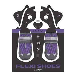 10371499 M-PETS FLEXI KÖPEKLER İÇİN AYAKKABI #5 L PURPLE EDİTİON