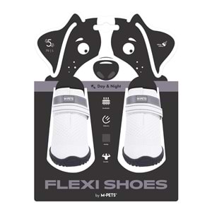 10372299 M-PETS FLEXI KÖPEKLER İÇİN AYAKKABI #5 L WHİTE EDİTİON