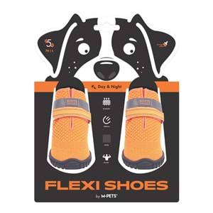 10372999 M-PETS FLEXI KÖPEKLER İÇİN AYAKKABI #5 L ORANGE EDİTİON