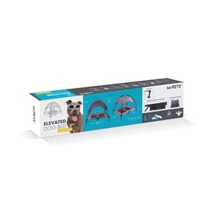 10373399 M-PETS ELEVATED ÇADIRLI KEDİ ve KÖPEK YATAĞI (L)