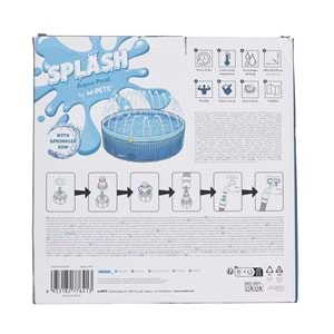 10375317 M-PETS SPLASH FİSKİYELİ YUVARLAK KÖPEKLER İÇİN OYUN HAVUZU (M)