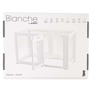 10442701 M-PETS BLANCHE OYUN ÇİTİ 6 PANEL (S) WHİTE